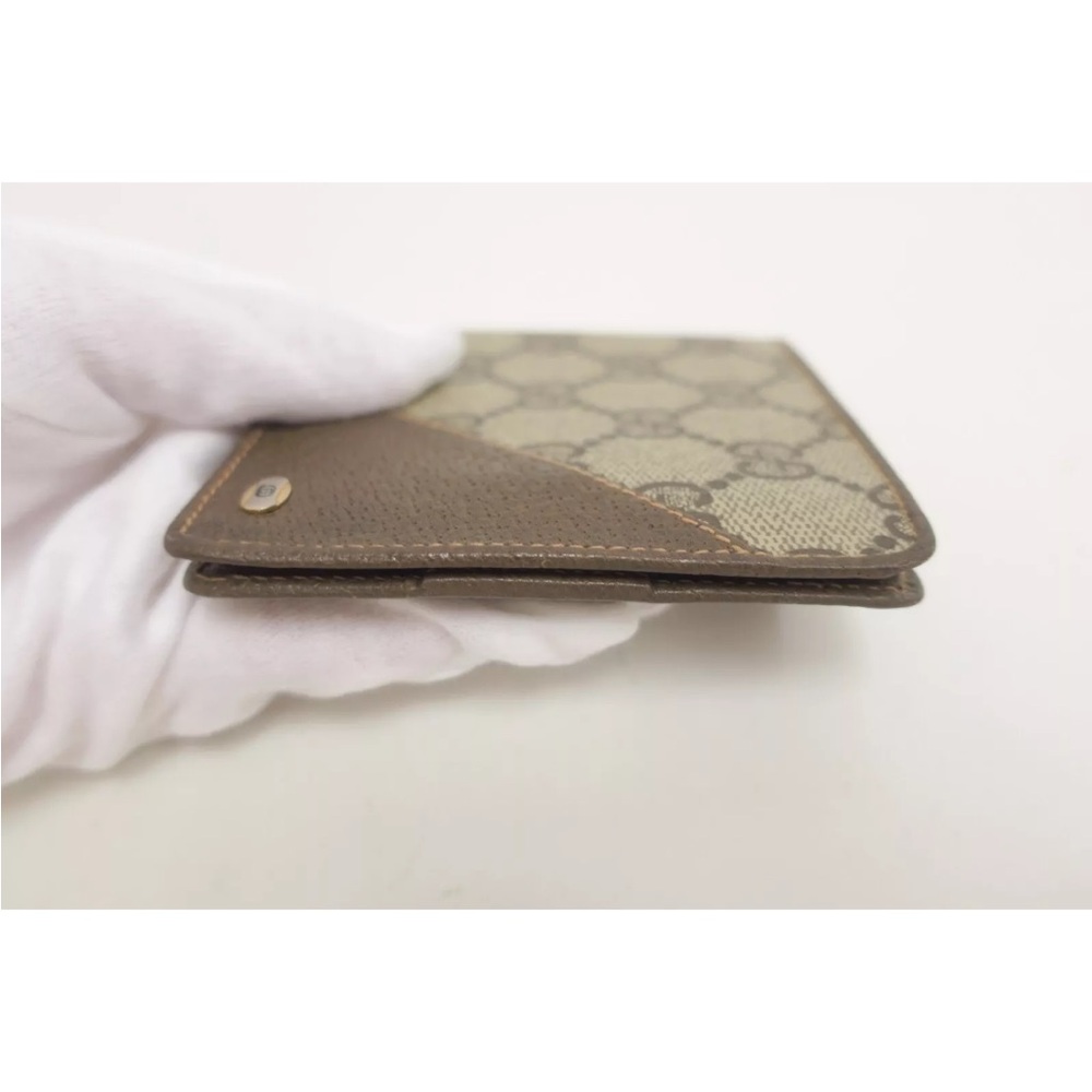 Authentic GUCCI GG PVC Leather Bifold Compact Wallet #30707 - Picture 4 of 14